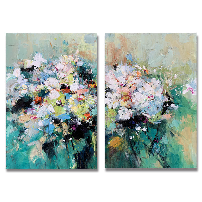 Blossoms Set - Kline Collective Grüne Wandkunst