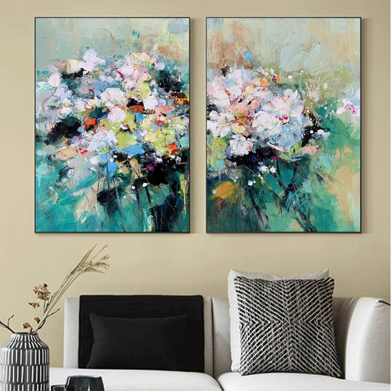 Blossoms Set - Kline Collective Grüne Wandkunst