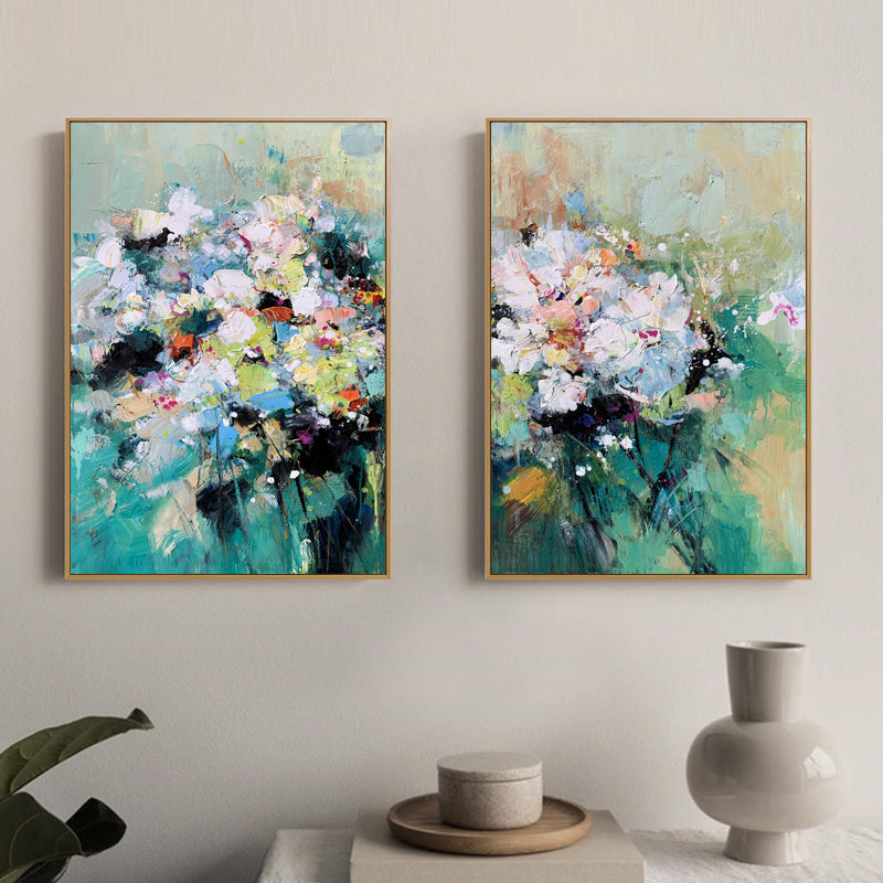 Blossoms Set - Kline Collective Grüne Wandkunst
