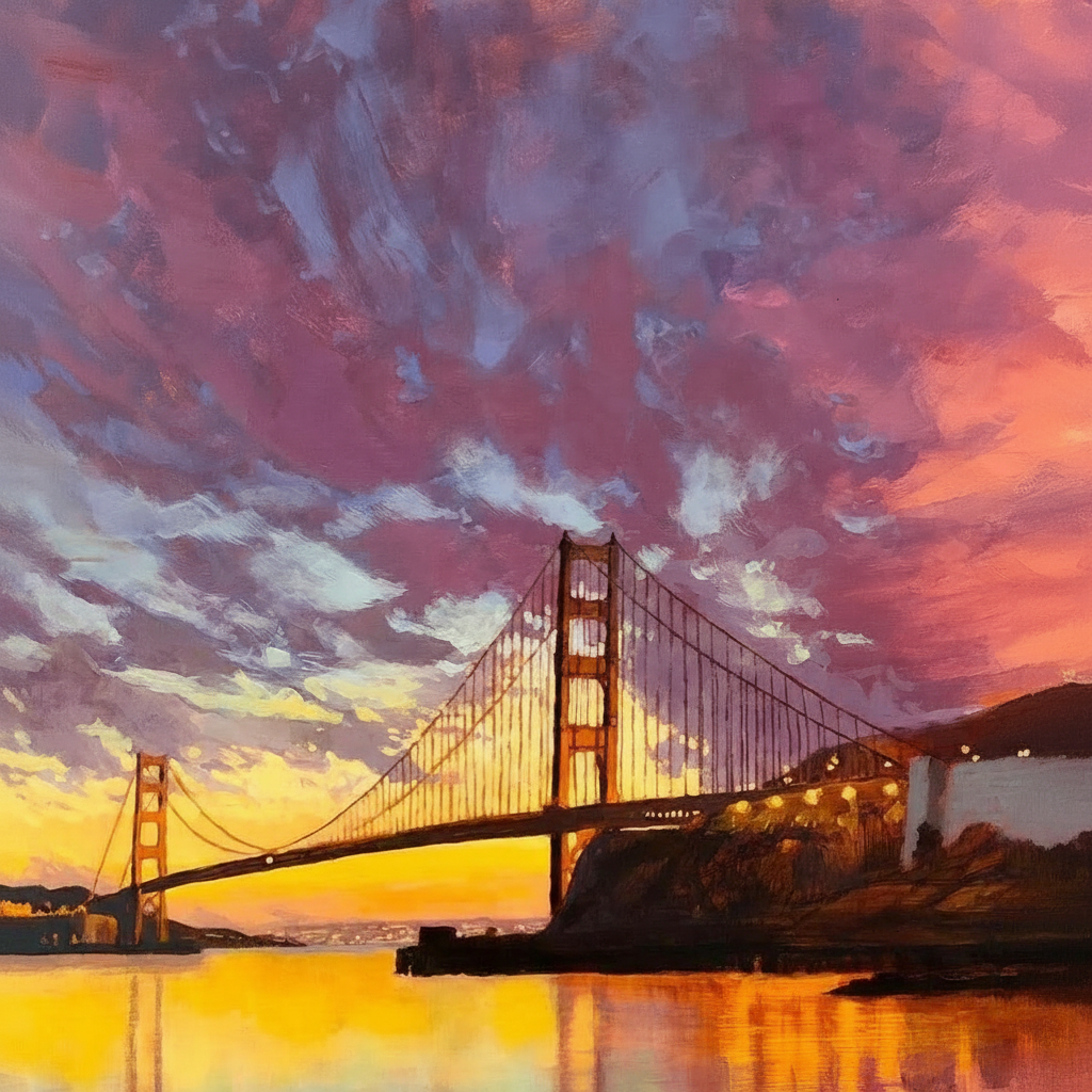 Hong Kong Magic Sunrise Paintings