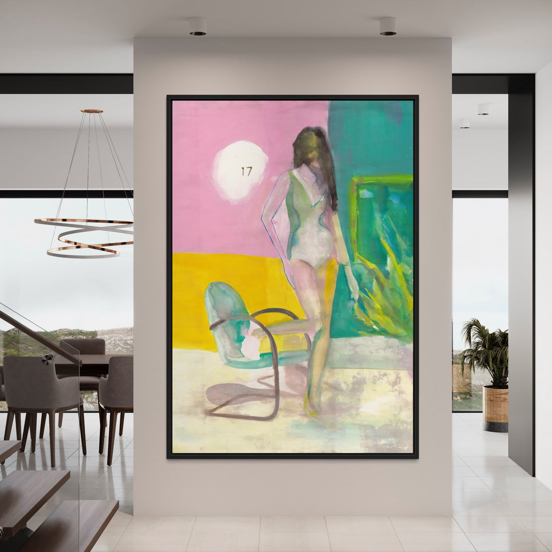17 Bazaar II figurative canvas painting by Victoria Verbaan, hand-painted artwork on museum quality canvas.