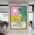 17 Bazaar II figurative canvas painting by Victoria Verbaan, hand-painted artwork on museum quality canvas.