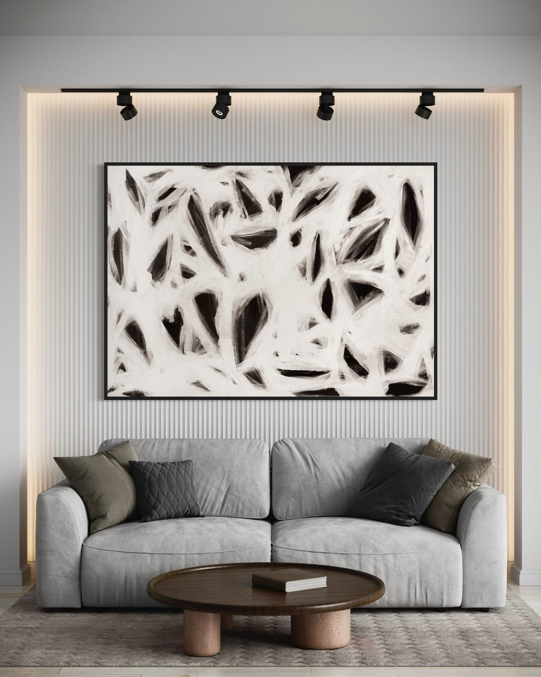 Hidden Heart Abstract - Hand Painting