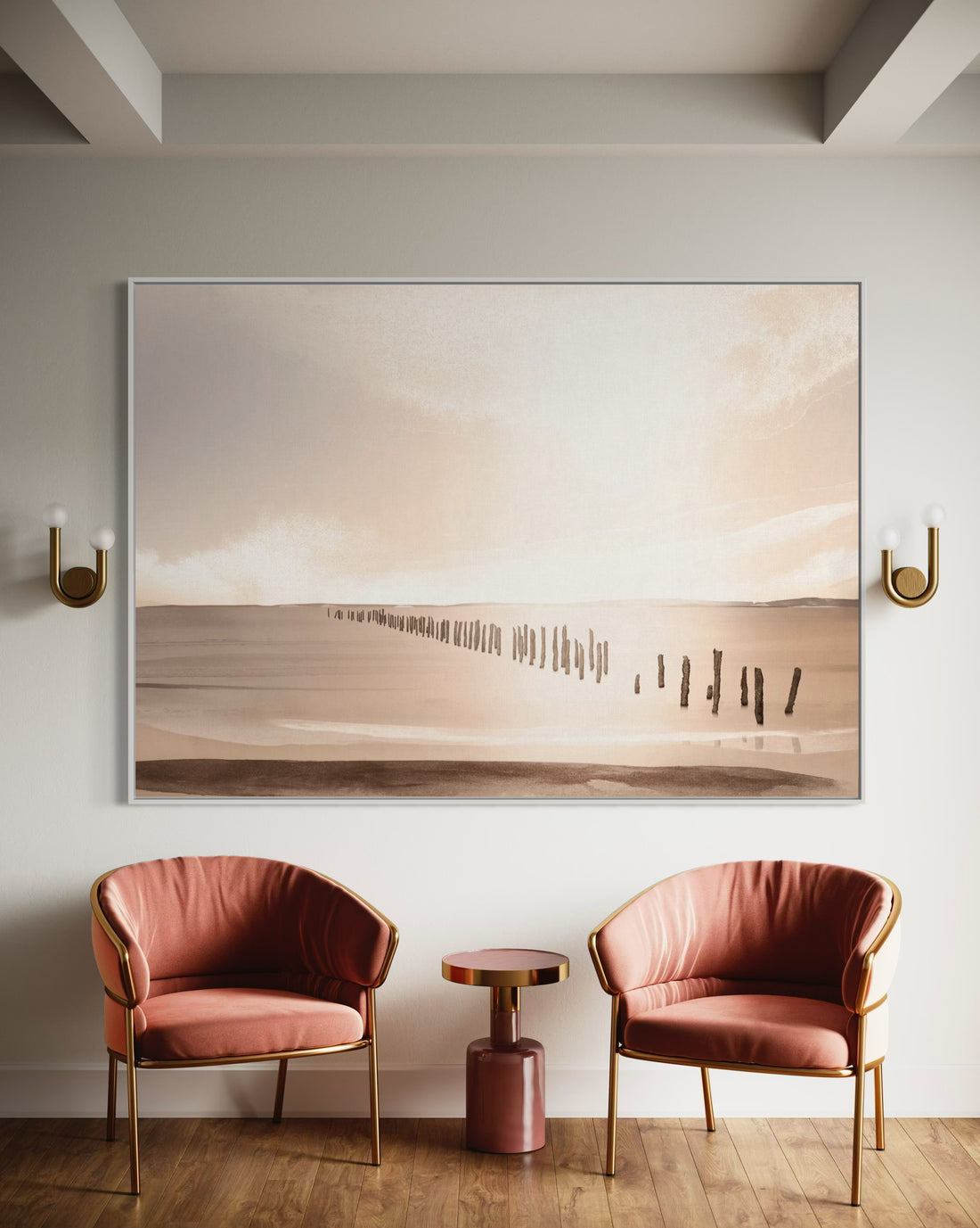 Bridport Sunset - Hand Painting