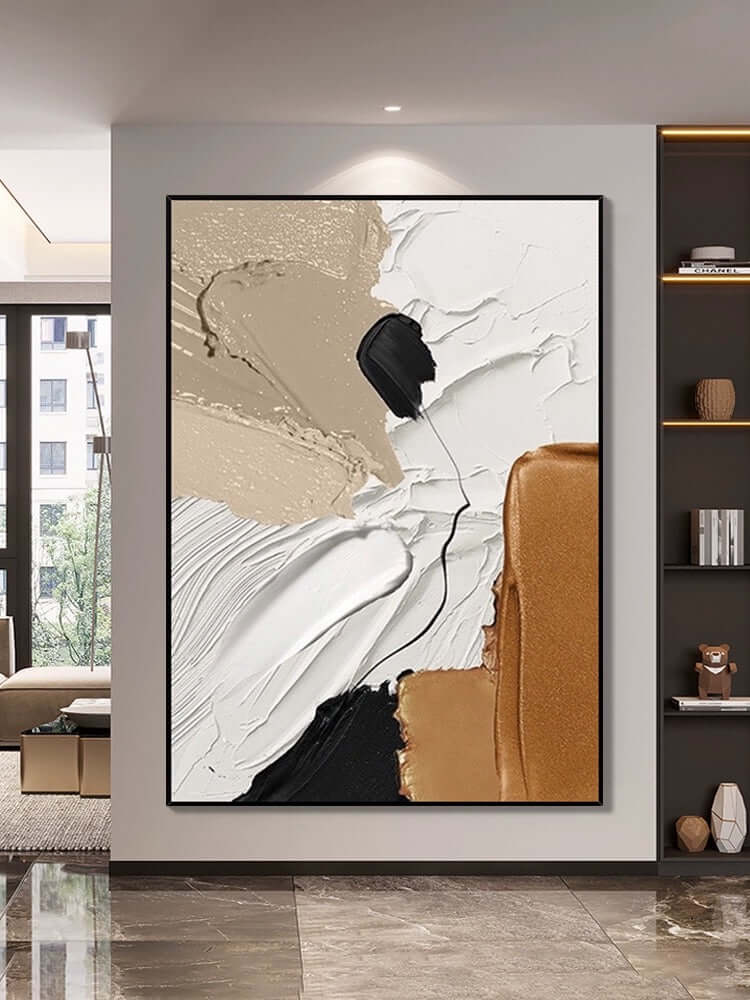 Arte mural con texturas abigarradas