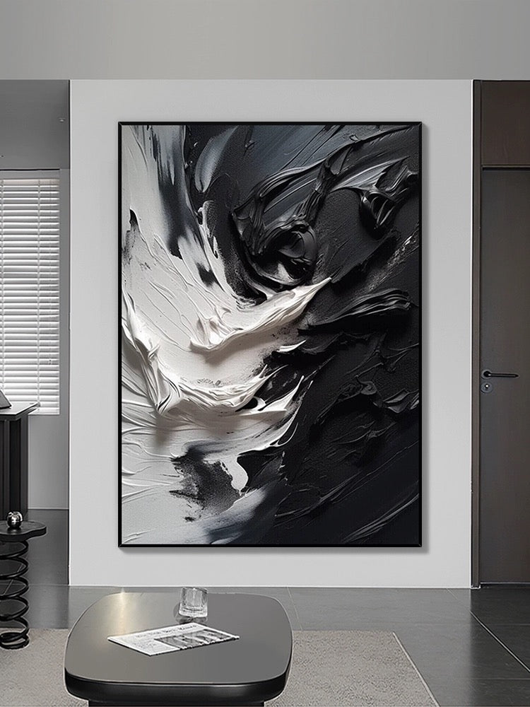 Black and White Blizzard Wall Art