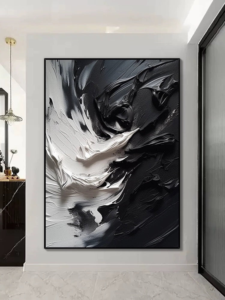 Black and White Blizzard Wall Art