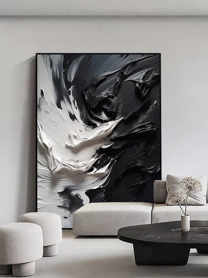 Black and White Blizzard Wall Art