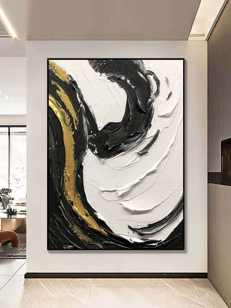 Multicolored Swirling Wall Art - Hand Painting