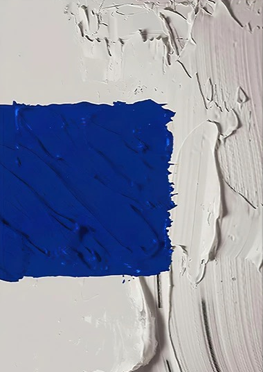 A White and Blue Canvas