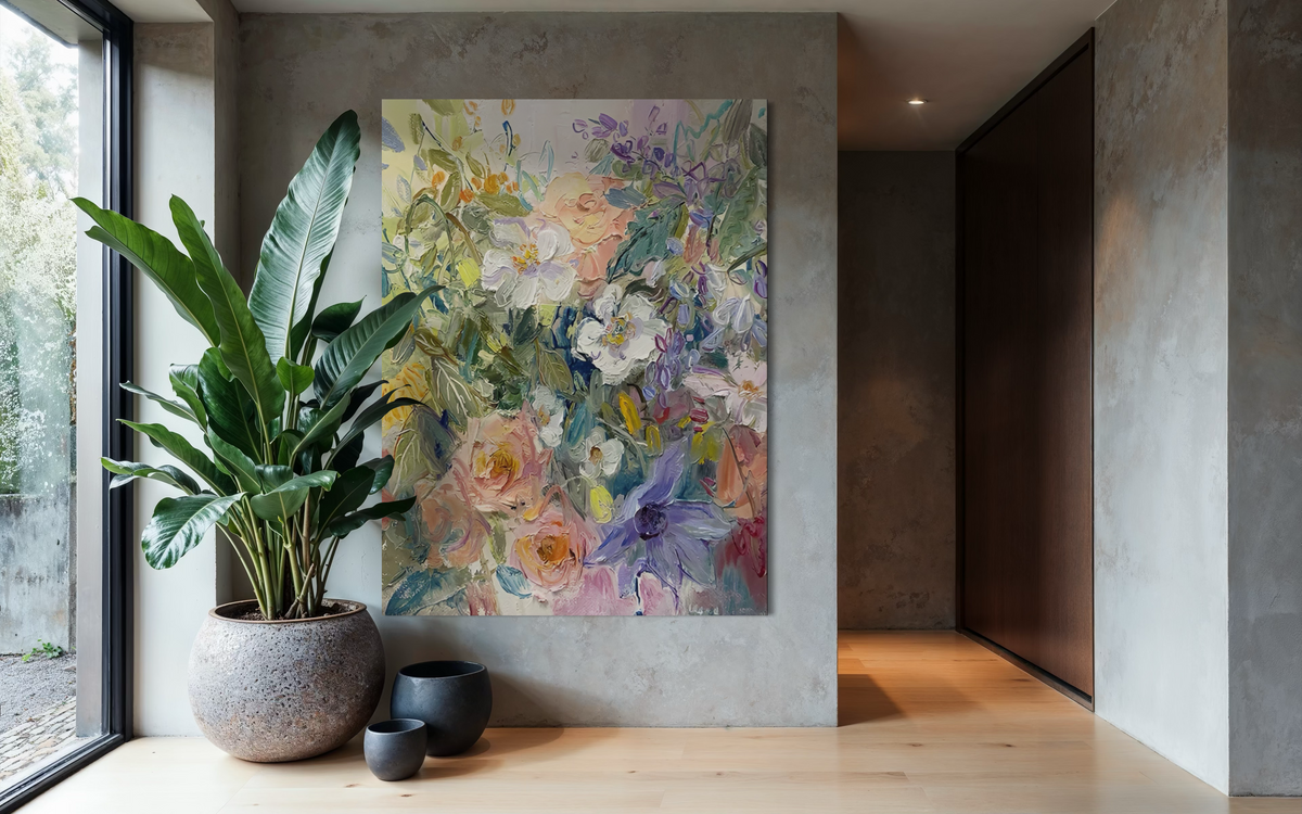 Petal Frenzy - Hand Painting