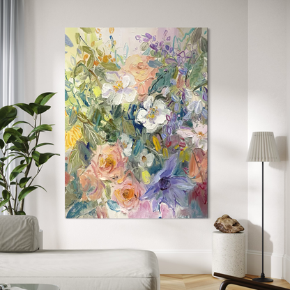 Petal Frenzy - Hand Painting