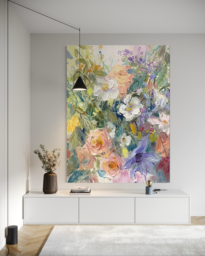 Petal Frenzy - Hand Painting