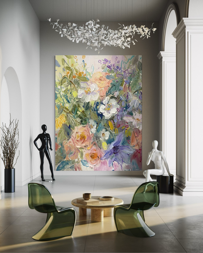 Petal Frenzy - Hand Painting