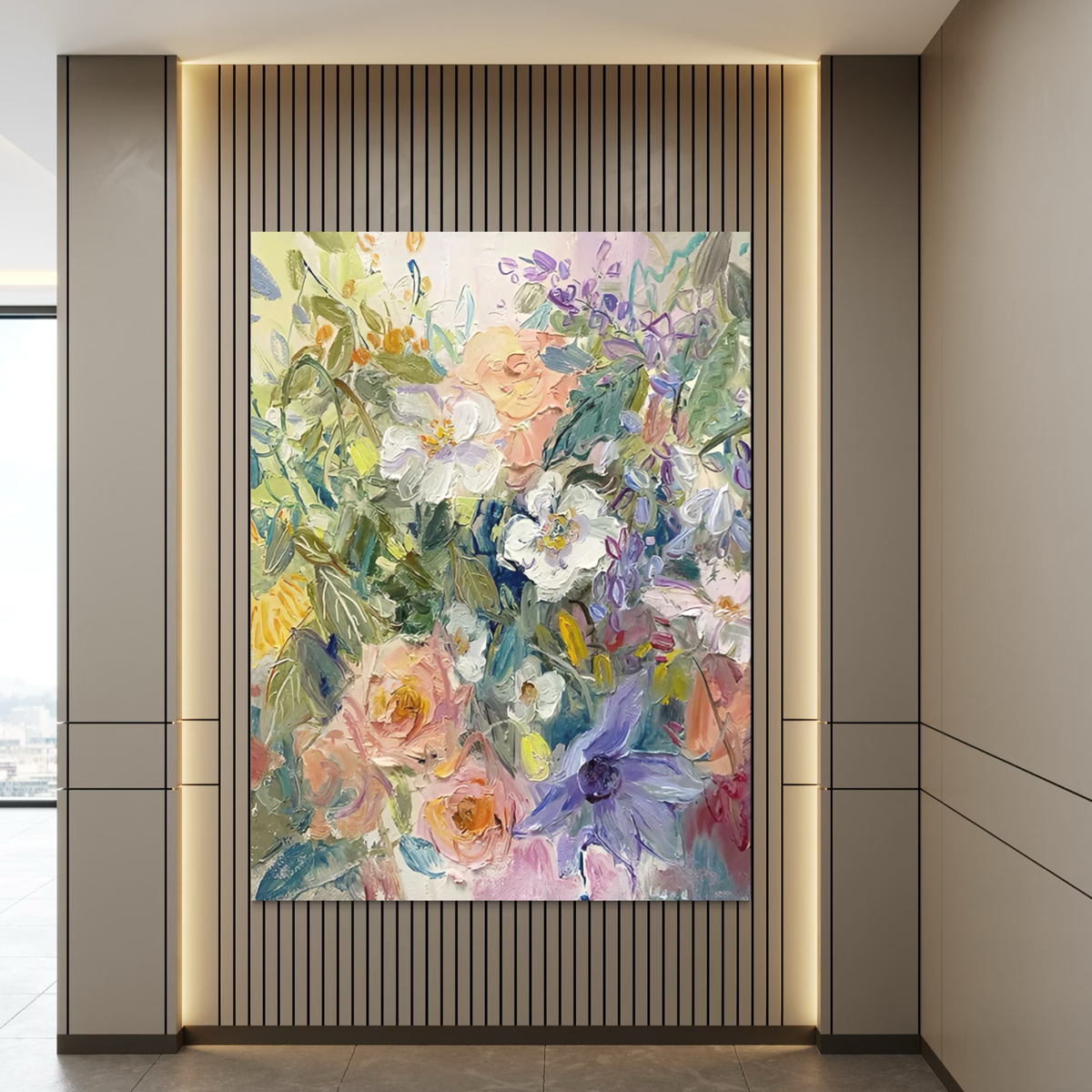 Petal Frenzy - Hand Painting