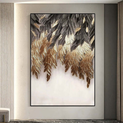 Golden Elegance - Hand Painting