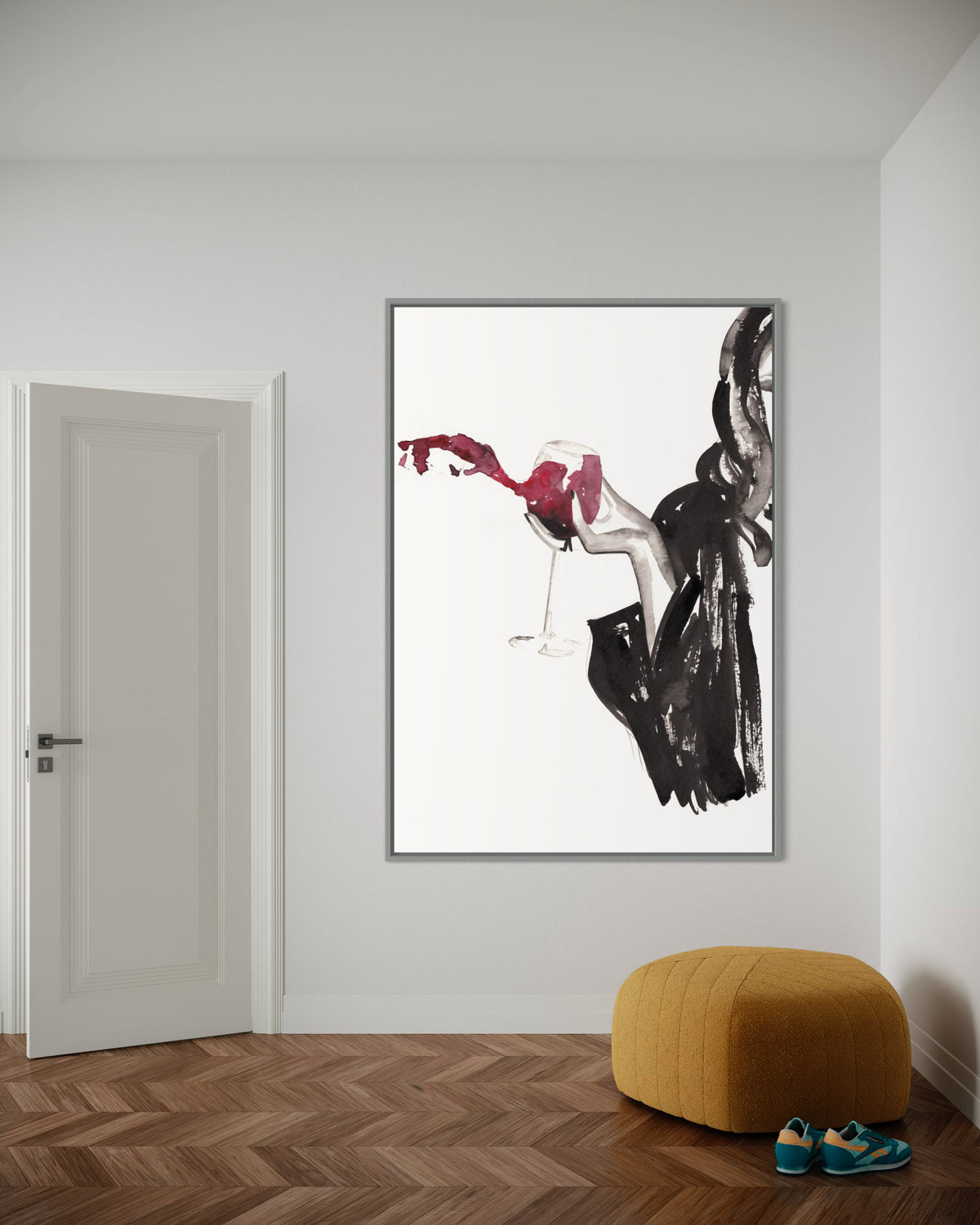 Welcome to My Fun Table - Hand Painting Kitchen Wall Art