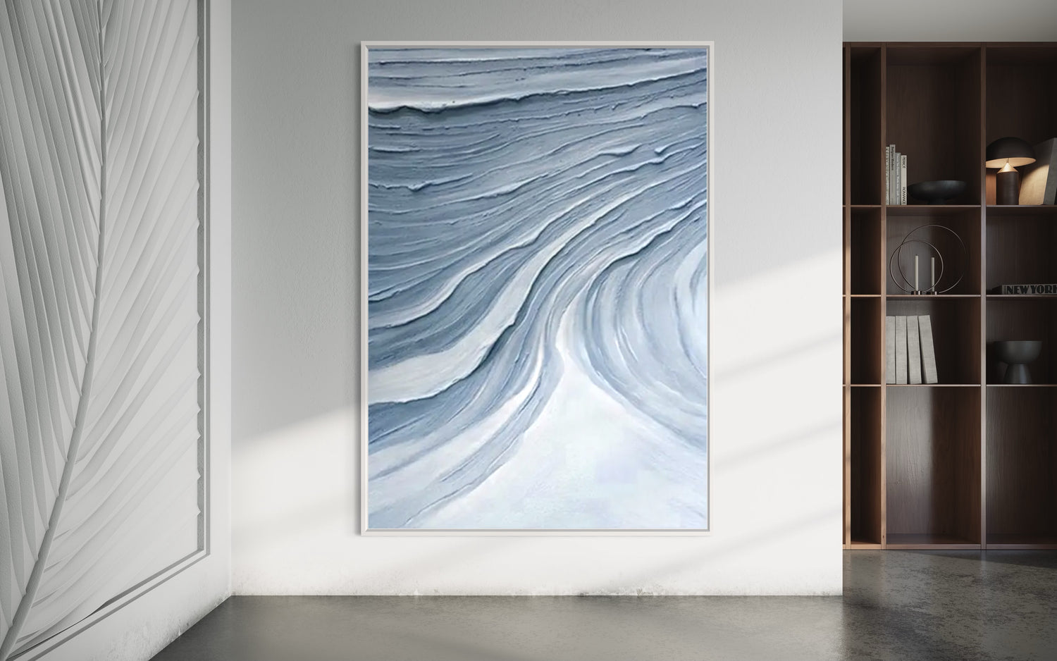 Textured Blue Waves