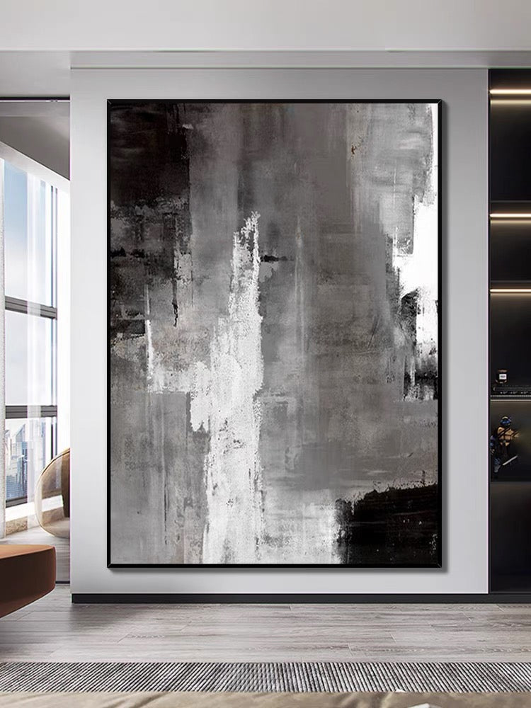 Black and Brown Style Painting - Hand Painting