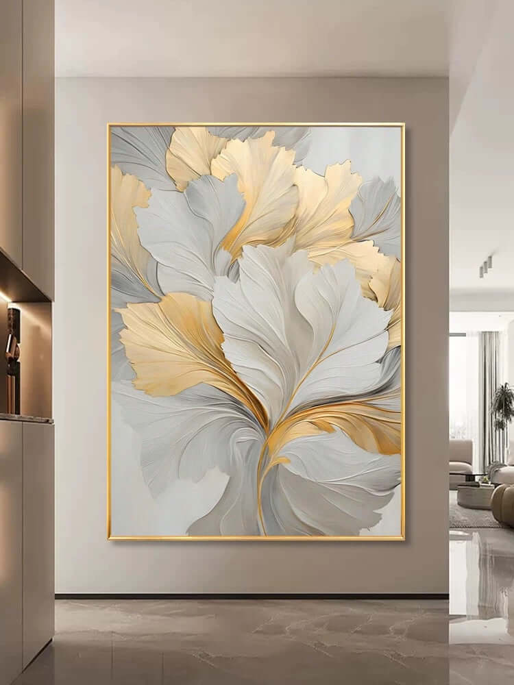 Golden Floral - Hand Painting