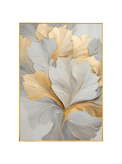 Golden Floral - Hand Painting