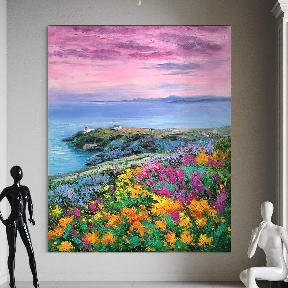 Where Time Slows Down - Hand Painting Art mural rose