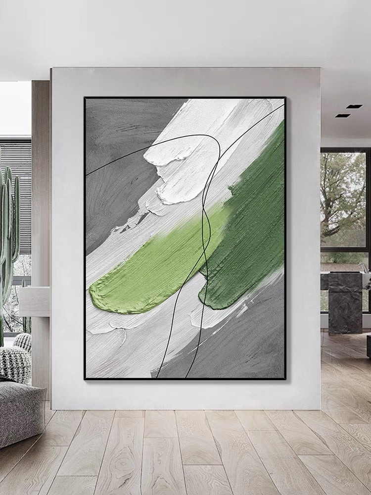 Oasis Textured Painting - Hand Painting