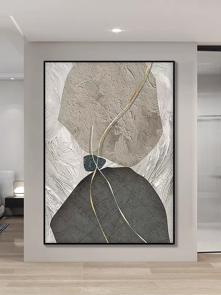 Jade Textured Painting - Hand Painting