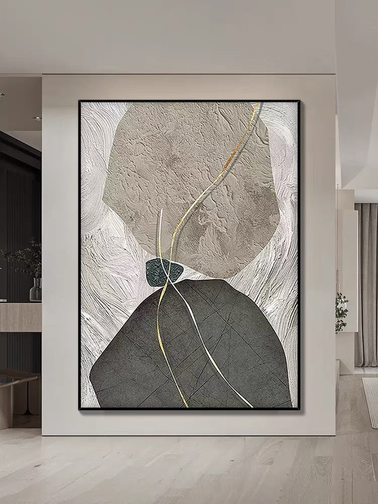 Jade Textured Painting - Hand Painting Pinturas de arte abstracto