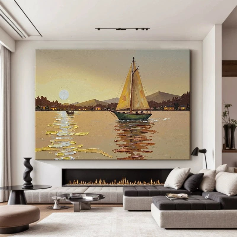 Escape in Light Dipinti di paesaggi marini