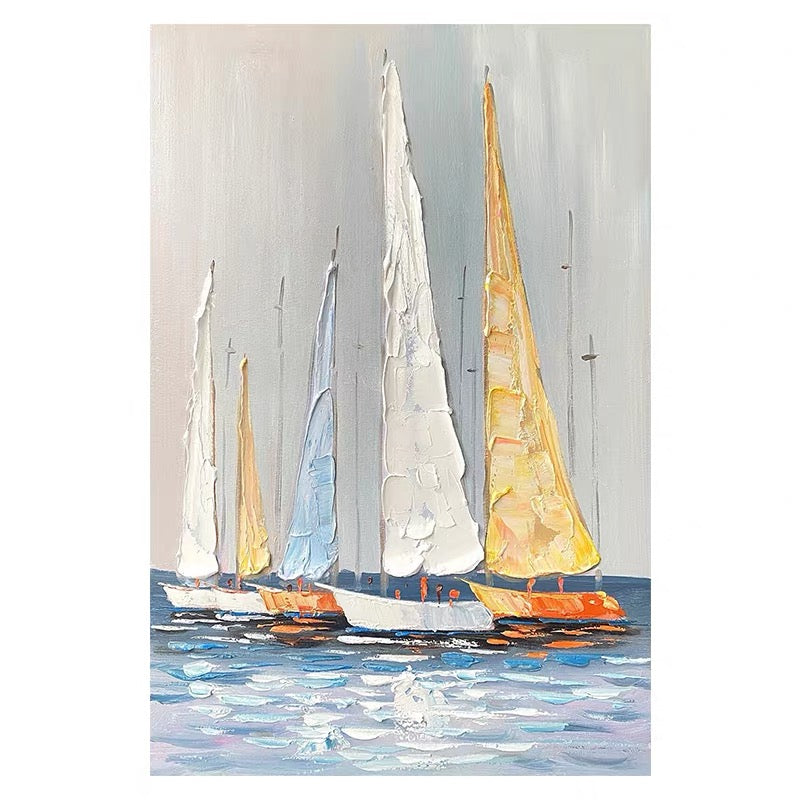 Textured Serenity Blaue Wandkunst