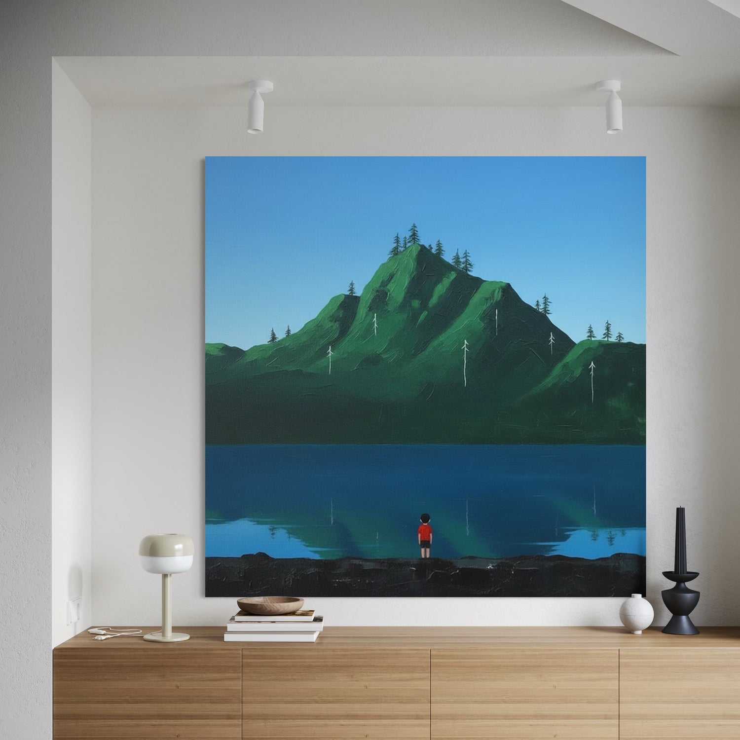 Dreaming Above Blaue Wandkunst