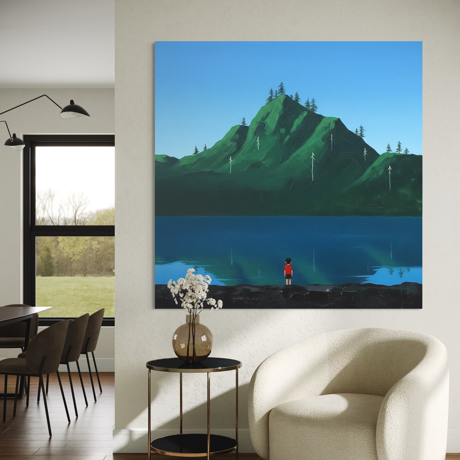 Dreaming Above Blaue Wandkunst