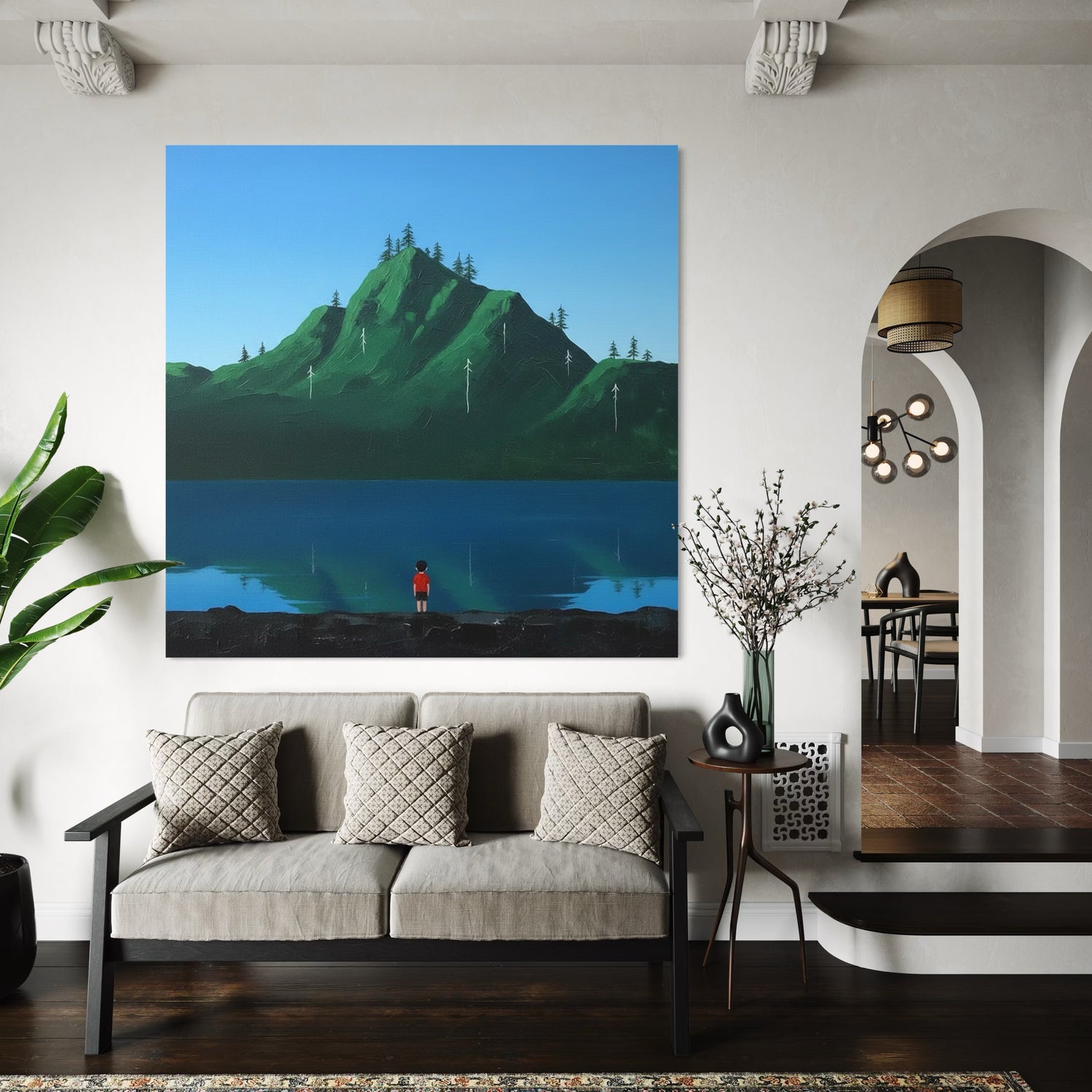 Dreaming Above Blaue Wandkunst