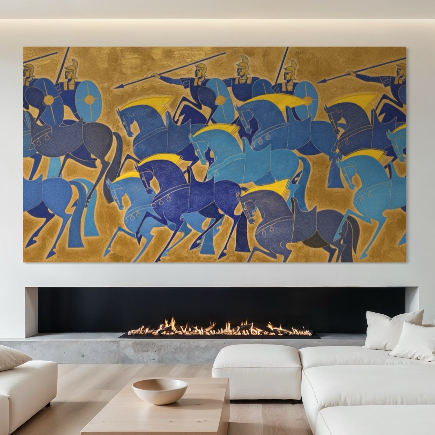 The Roman Charge Art mural horizontal