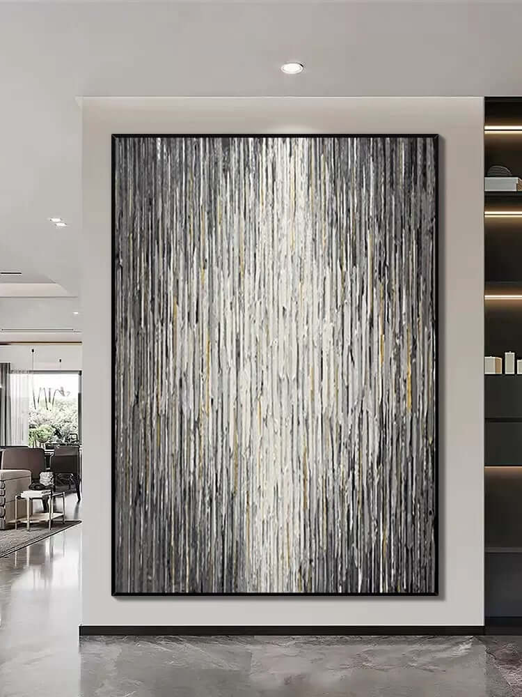 Stripes Textured Wall Art - Hand Painting