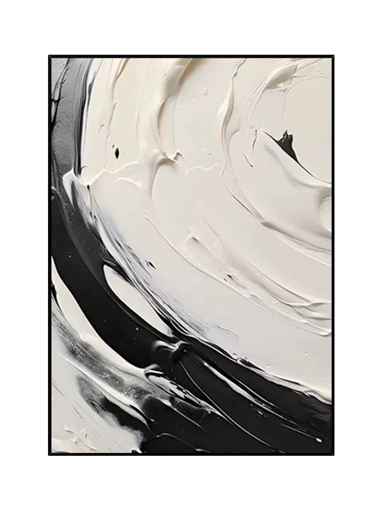 Black and Cream White Swipe