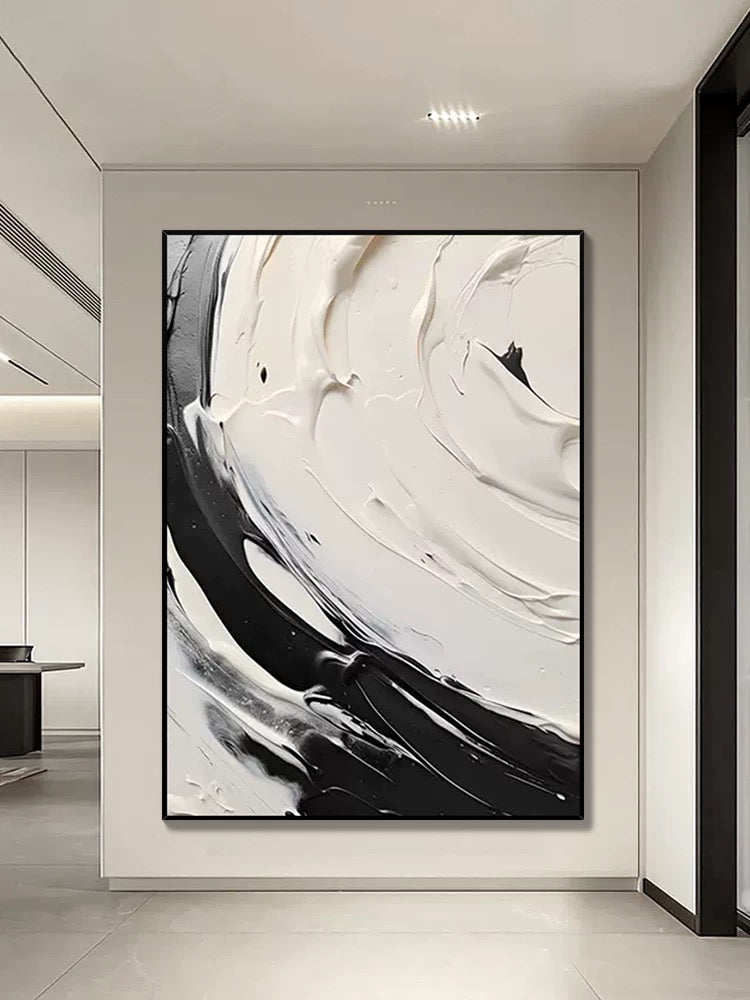 Black and Cream White Swipe