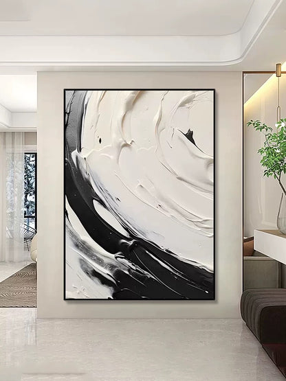 Black and Cream White Swipe