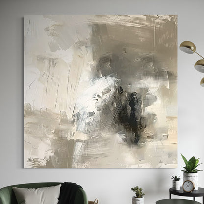 Hand-painted abstract wall art on canvas by Kline Collective, adding a modern touch to your interior decor.