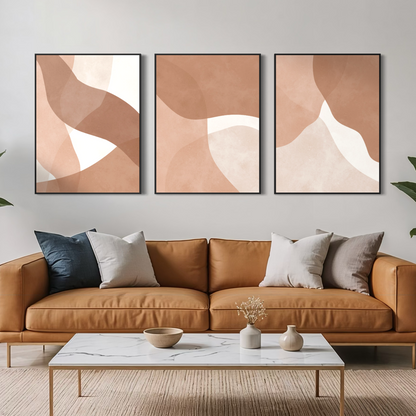 Boho Strokes Triptych