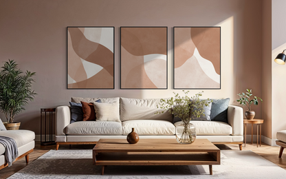 Boho Strokes Triptych