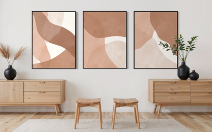Boho Strokes Triptych
