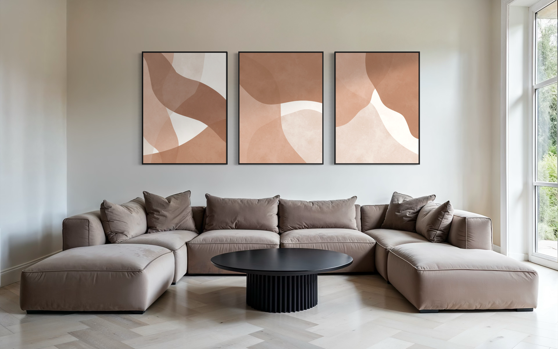 Boho Strokes Triptych