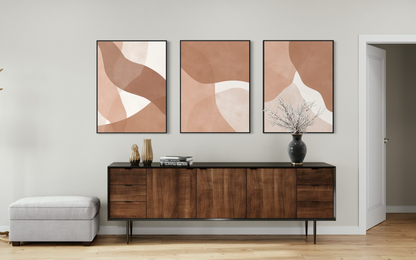 Boho Strokes Triptych