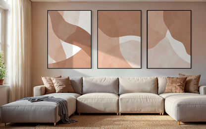 Boho Strokes Triptych