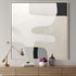 Hand-painted abstract wall art, modern design in neutral tones by Kline Collective, ready to hang.