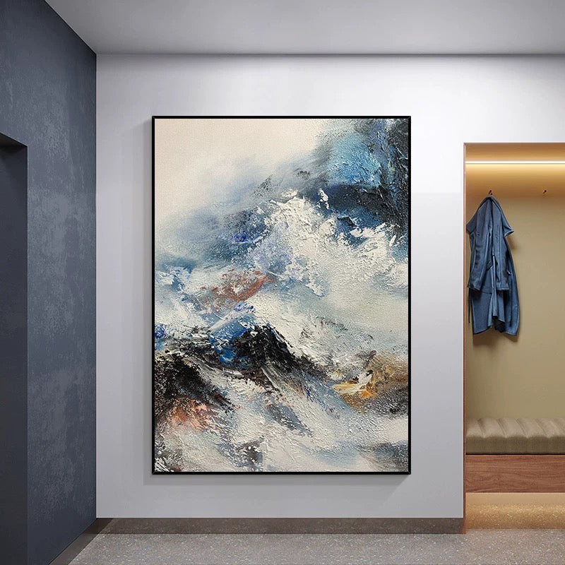 Luxurious Blue Mysterious Painting