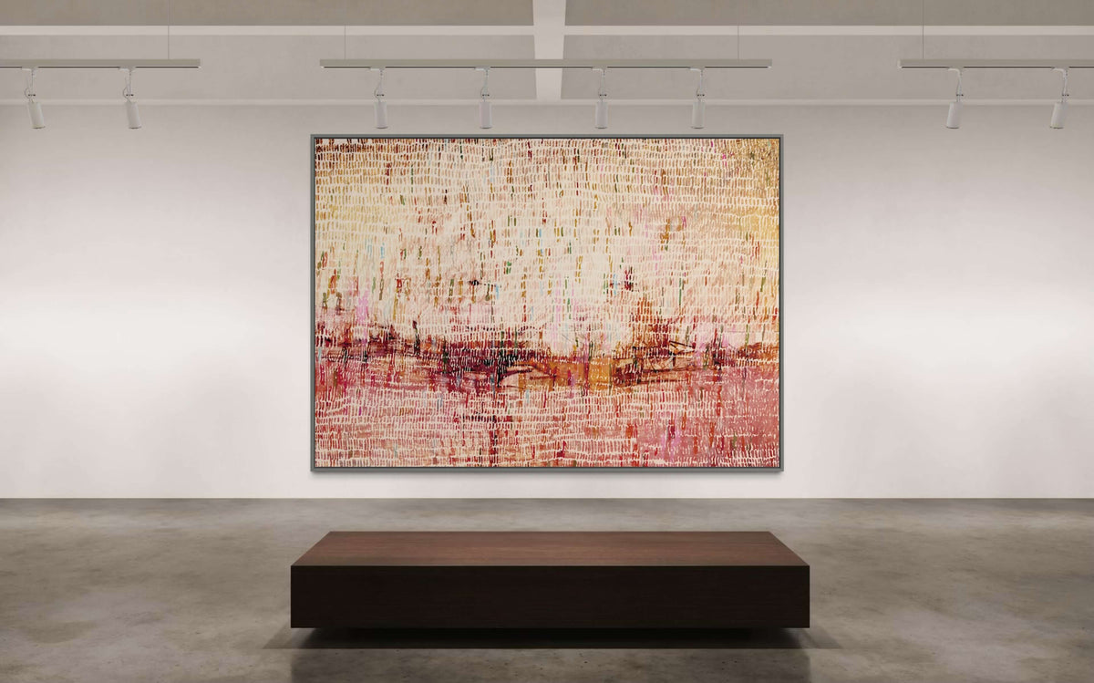 Dancing Rain Pink - Hand Painting
