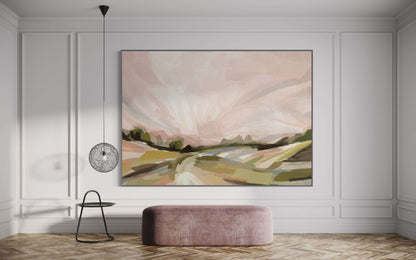 Harvest Sunset - Hand Painting